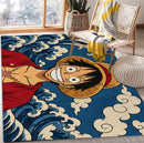 Luffy One Piece The Great Wave Rectangular Area Rug