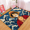 Luffy One Piece The Great Wave Rectangular Area Rug