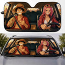 Luffy X Bonney One Piece Car Auto Sunshades