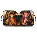 Luffy X Bonney One Piece Car Auto Sunshades