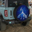 Lugia Pokemon Stained Glass Jeep Car Spare Tire Cover