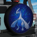 Lugia Pokemon Stained Glass Jeep Car Spare Tire Cover