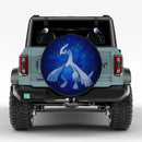 Lugia Pokemon Stained Glass Jeep Car Spare Tire Cover