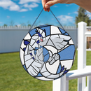 Lugia Pokemon Stained Glass Suncatcher
