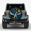 Lugia Starry Night Pokemon Stained Glass Jeep Car Spare Tire Cover