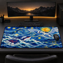 Lugia Vs Kyogre Legendary Pokemon Starry Night Desk Mat