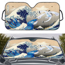 Lugia Vs Kyogre The Great Wave Japan Pokemon Custom Car Windshield Sunshades