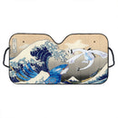 Lugia Vs Kyogre The Great Wave Japan Pokemon Custom Car Windshield Sunshades