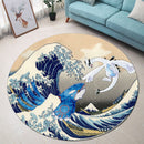 Lugia Vs Kyogre The Great Wave Japan Pokemon Round Rug