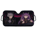 Lugner x Aura the Guillotine Frieren Beyond Journey's End Mockup Car Auto Sunshades