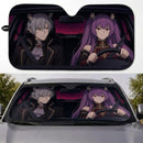 Lugner x Aura the Guillotine Frieren Beyond Journey's End Mockup Car Auto Sunshades