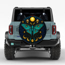 Gothic Luna Moth Butterfly Skull Sun Moon Jeep Car Spare Tire Cover