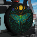 Gothic Luna Moth Butterfly Sun Moon Jeep Car Spare Tire Cover