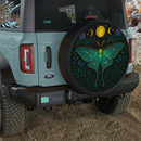 Gothic Luna Moth Butterfly Sun Moon Jeep Car Spare Tire Cover