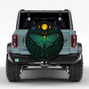 Gothic Luna Moth Butterfly Sun Moon Jeep Car Spare Tire Cover
