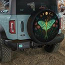 Luna Moth Moon Phase Art Car Spare Tire Cover