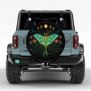 Luna Moth Moon Phase Art Car Spare Tire Cover