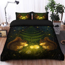 Golden Squirrels Cosmic Bedding Set