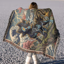 Luxray Pokemon Japan Style Woven Throw Blanket