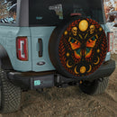 Gothic Madagascan Sunset Moth Butterfly Moon Sun Jeep Car Spare Tire Cover