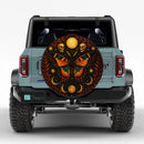 Gothic Madagascan Sunset Moth Butterfly Moon Sun Jeep Car Spare Tire Cover