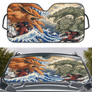 Madara Vs Hashirama The Great Wave Japan Custom Car Windshield Sunshades