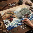 Madara vs Hashirama The Great Wave Jigsaw Puzzle