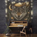 Magical Wolf Folk Culture Art Tapestry