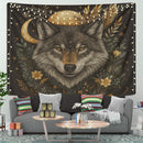 Magical Wolf Folk Culture Art Tapestry