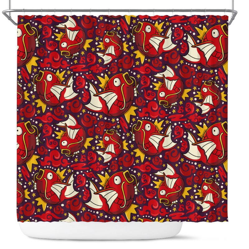 Magikarp Pokemon Pattern Shower Curtain