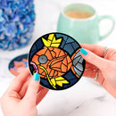 Magikarp Pokemon Stained Glass Decor Coaster - Gift Idea