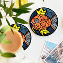 Magikarp Pokemon Stained Glass Decor Coaster - Gift Idea