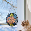 Magikarp Pokemon Round Stained Glass Suncatcher