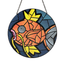 Magikarp Pokemon Round Stained Glass Suncatcher