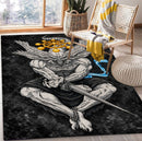 Mahoraga Grunge Jujutsu Kaisen Anime Rectangular Area Rug