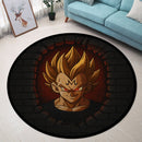 Majin Vegeta Dragon Ball Z Break Wall Round Rug