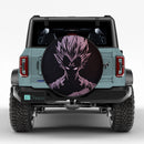 Majin Vegeta Grunge Car Spare Tire Cover