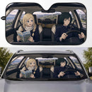 Maki Zenin X Momo Nishimiya Jujutsu Kaisen Car Auto Sunshades
