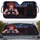 Makima Chainsaw Man Custom Car Windshield Sunshades