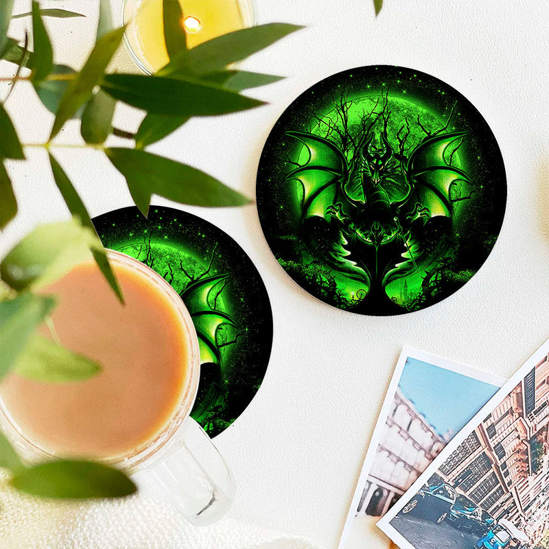 Maleficent Moonlight Ceramic Decor Coaster - Gift Idea