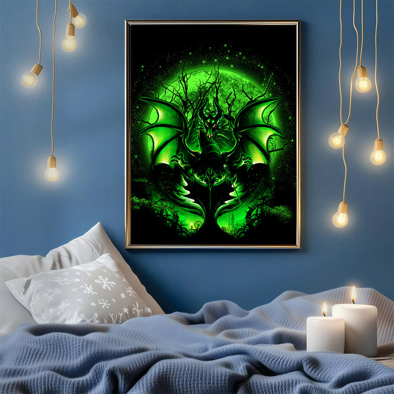 Maleficent Moonlight - Living Room - Canvas Wall Art - Print - Wall Decor