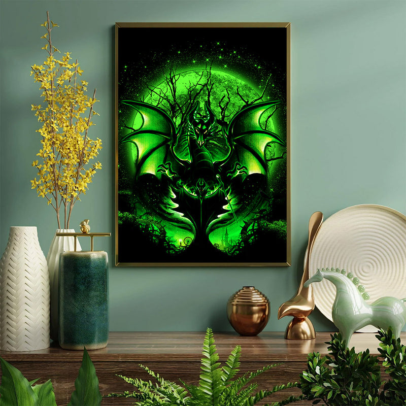 Maleficent Moonlight - Living Room - Canvas Wall Art - Print - Wall Decor