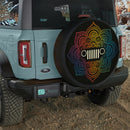 Mandala Art Colorful Jeep Car Spare Tire Cover