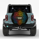 Mandala Art Colorful Jeep Car Spare Tire Cover