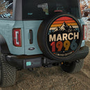 Retro March 1996 Jeep Car Spare Tire Cover