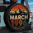 Retro March 1996 Jeep Car Spare Tire Cover