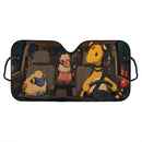 Mareep x Flaaffy x Ampharos Pokemon Car Auto Sunshades