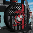 Marines American Flag Jeep Car Spare Tire Cover