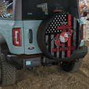 Marines American Flag Jeep Car Spare Tire Cover