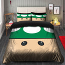 Mario Mushroom Green Bedding Set